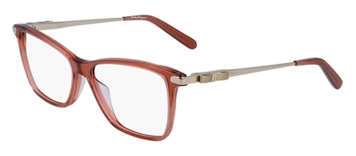 Ferragamo Sf2872 251 Square Eyeglasses In Clear