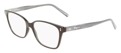 Ferragamo Sf2928 001 Square Eyeglasses In Clear