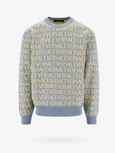Versace Sweater In Blue