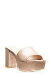 STUART WEITZMAN SQUAREHIGH PLATFORM 95 SLIDE SANDAL