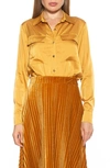 ALEXIA ADMOR ALEXIA ADMOR LONG SLEEVE BUTTON-UP SHIRT