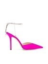 JIMMY CHOO SAEDA 100MM SATIN PUMPS