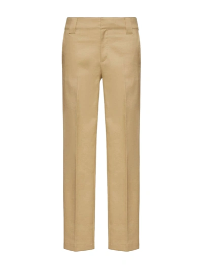 Valentino Straight Tailored Trousers In Nude & Neutrals