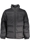 Vans Man Down Jacket Black Size Xxl Nylon In Black