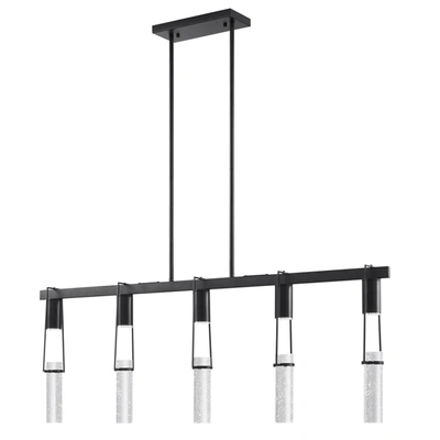 Finesse Decor Harmony 5 Light Chandelier In Black