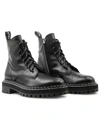 PROENZA SCHOULER WOMENS LEATHER ANKLE COMBAT & LACE-UP BOOTS