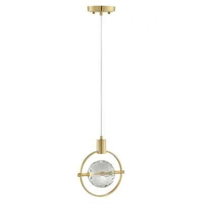 Finesse Decor Hollywood Circle 1 Light Pendant In Gold