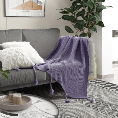 Cozy Tyme Isai Throw In Purple