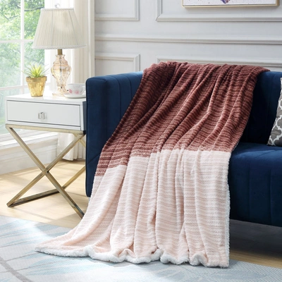 Cozy Tyme Tanesha Throw Blanket In Brown