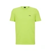 Hugo Boss Regular-fit Logo T-shirt In Organic Cotton In Green