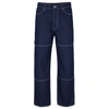HUGO REGULAR-FIT JEANS IN BLUE DENIM WITH CONTRAST STITCHING
