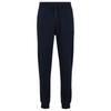 HUGO BOSS COTTON-TERRY LOUNGEWEAR TRACKSUIT BOTTOMS WITH EMBOSSED LOGO