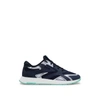 Hugo Boss Mixed-material Lace-up Trainers With Tonal Branding In Light Blue