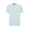 Hugo Boss Men's Cotton-jersey Regular-fit T-shirt With Logo Patch In Blue