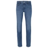 HUGO BOSS SLIM-FIT JEANS IN BLUE COMFORT-SILK DENIM