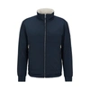 Hugo Boss Water-repellent Reversible Jacket With Logo Badge In Blue