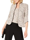 Alex Evenings Foiled Print Twinset In Beige