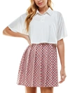 Kingston Grey Juniors Womens Print Skirt Two Piece Dress In Multi