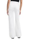7 For All Mankind Slim Illusion Dojo High Rise Wide Leg Jeans In Luxe White In White