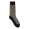 Hugo Boss Men's Regular-length Socks With Sparkling Monograms In Stretch Fabric In Black