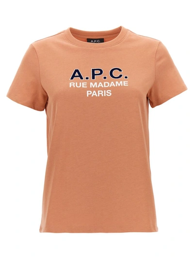 Apc Madame T-shirt Pink In Fad Rose Poudre