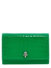 Alexander Mcqueen Skull Small Shoulder Bag In Green