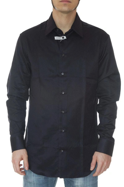 Armani Collezioni Emporio Armani Logo Long Sleeve Shirt Black