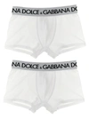 DOLCE & GABBANA 2-PACK LOGO BOXER BOXER UNDERWEAR, BODY WHITE