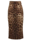 Dolce & Gabbana Leopard Print Essential Pencil Skirt