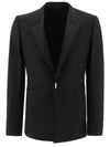 Givenchy Single-breasted Tailored Blazer In Black
