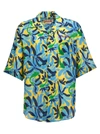 Marni X No Vacancy Inn Fish-print Linen-blend Shirt In Multicolor