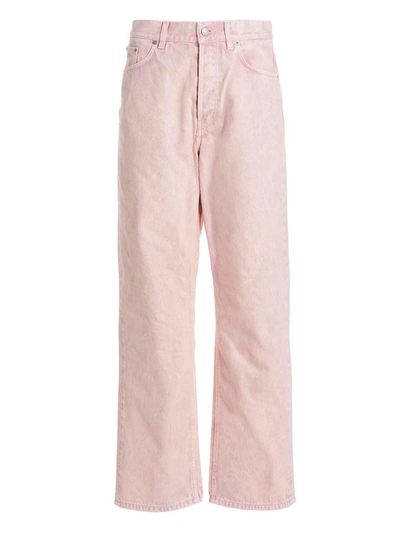 Dries Van Noten Pink Pleated Jeans In 305 Pink
