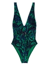 Zimmermann Tiggy Embellished Paisley-print Swimsuit In Multicolor