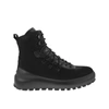 Stone Island Suede Leather Lace-up Ankle Boots In Black