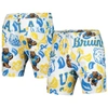 WES & WILLY WES & WILLY  WHITE UCLA BRUINS VAULT TECH SWIMMING TRUNKS