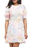 Nobody's Child Serena Frill Mini Dress In Floral Broderie-white In White Multi
