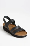 Naot Women's Kayla Sandal In Matte Black In Black Leather