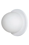 Renwil Round Wall Sconces In Raquel White