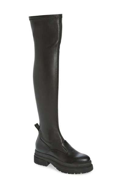 Jw Anderson Over-the-knee Rubber Boots In Black