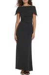 VINCE CAMUTO RUCHED OFF THE SHOULDER GOWN
