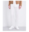 JOHN VARVATOS Slim-fit mid-rise stretch-cotton and linen-blend jeans