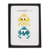 ANYA HINDMARCH Space Invader Leather Sticker Duo