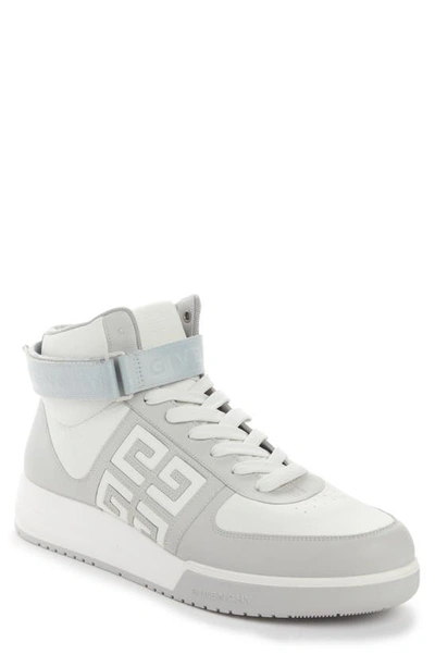 Givenchy G4高帮皮革运动鞋 In White