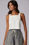 JOIE SOF SLEEVELESS TOP IN WHITE