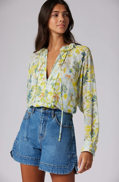 Joie Daisy Collared Blouse In Blue