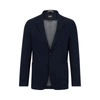 Hugo Boss Slim-fit Jacket In A Crease-resistant Cotton Blend In Dark Blue