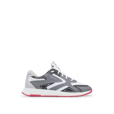 Hugo Boss Boss Titanium Runn Sneaker In Charcoal