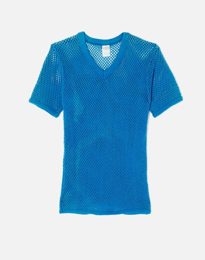 Marketplace 70s Mesh Tee In Blue