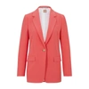 Hugo Boss Regular-fit Jacket In Japanese Crepe With Natural Stretch In Pink