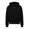 Hugo Boss Relaxed-fit Cotton-terry Hoodie With Handwritten Logo In Black